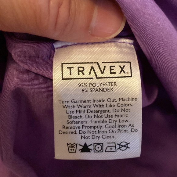 Eddie Bauer Travex button down. small vacation travel purple - Picture 8 of 8